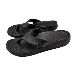 NuuSol Flip Flops Womens 7 Black Casual Comfort